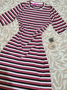 Striped Midi Dress