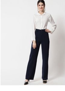 Navy Blue Formal Straight Trouser