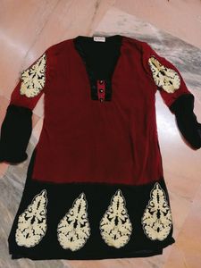 Red And Black Kurti