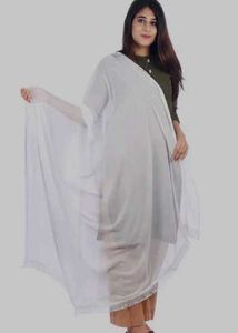 Beautiful White Dupatta
