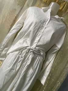 White Linen Co-ord Free Size