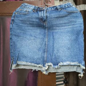Skirt Denim Navy Blue