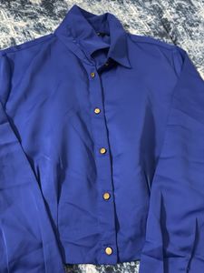 Blue Crop Top new
