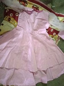 Cute Pink western Dress with pant