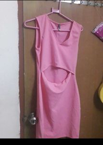 Pink Bodycon Mini Dress