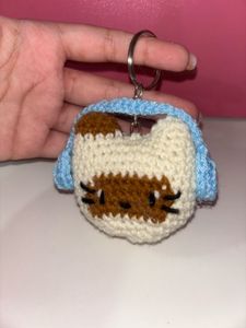 !!RESTOCK!! Crochet Kitty With Headphones Keychain