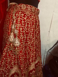 Beautifull Bridal Lenga With Belt 3pcs Set