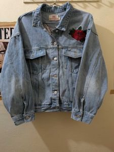 Japanese inspired Embroidered Denim Jacket