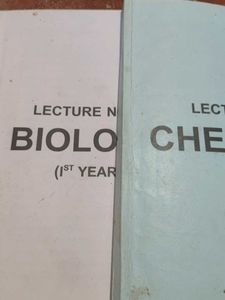 First Year Biology and Chemistry Lecture Notes