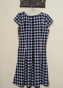 Black &amp; White Checkered Dress
