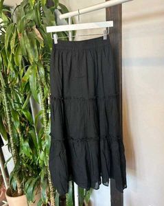 Black Y2k Maxi Skirt