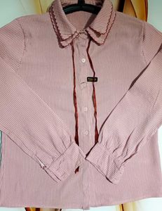 Striped Peter Pan Collar Top