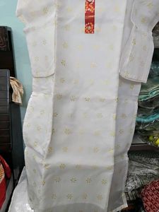 Elegant White Kurta with dupatta  3xl