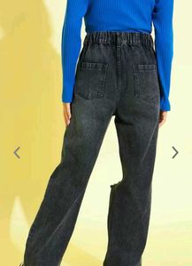 Straight Fit Mildly Distressed Jeans