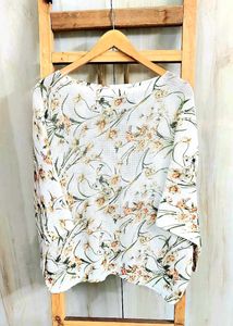 Offwhite Printed Baggi Sweater Free Size