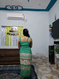 Bohemian Green Maxi Dress