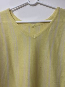 Yellow V-Neck Sweater