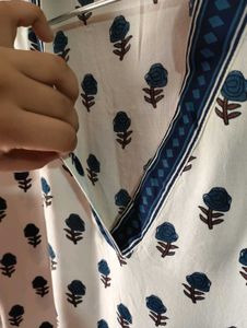 Floral Print A-line Kurti