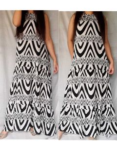 Black & White Maxi Dress