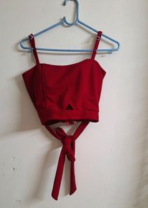 RED CO-ORD SET. RARELY WORN.