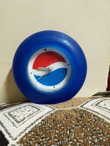 Vintage Pepsi Wall Clock With ⏰ Alarm