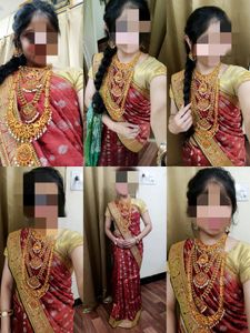South Indian Bridal Matte Finish Jewelry