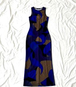 Stunning Blue Patterned Dress