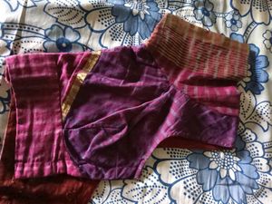 Used PurpleColor Silk Stitched Blouse