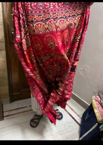 Red Elephant Print Skirt (wraparound)