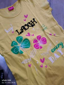 Cute Yellow Graphic Tee