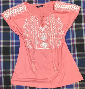 GAP Embroidered Boho Tunic Top