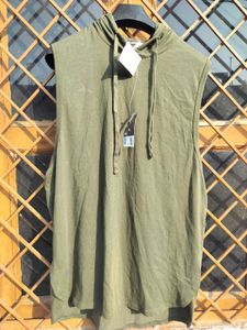 🌴DECATHLON Khaki Sleeveless Hoodie