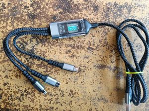 3 in 1 100w/6A Charging Cable