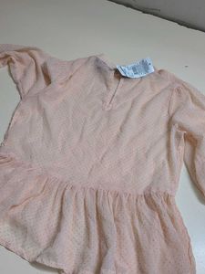 Peach Ruffle Top