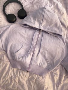 Lilac Zip-Up Hoodie