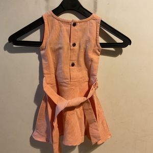 Floral Print Peach Dress