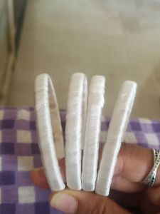 Silk Thread Plain Goat Bangles