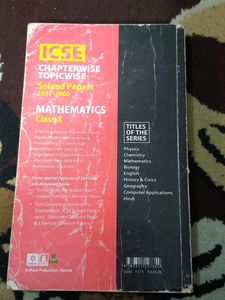 ICSE class 10 Maths Chapterwise Topicwise