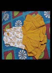 Party Wear Frock +skirt Top