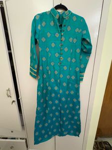 Elegant blue green suit