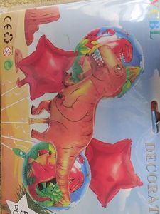 Dinosaur Theme 5pc Foil Balloon Set