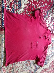 Polo Maroon Tshirt For Men