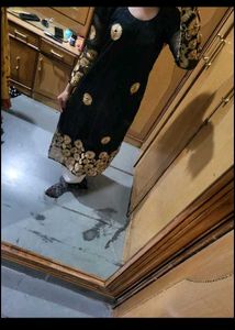 gotapatti Black &amp; Gold Kurta Set golden xl