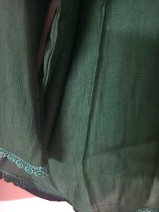 Green Embroidered Top