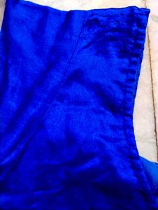 Poly Silk Blue Colour Blouse