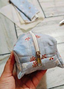 Polka Dot Quilted Cosmetic Bags