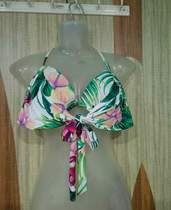 Imported Floral Bikini Top