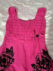 Pink Floral Dress