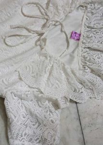 Elegant White Lace Dress