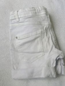 White Denim Shorts